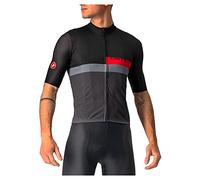 Castelli maglia a blocco nera grigia