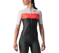 CASTELLI Aero Pro W - maglia ciclismo - donna LIGHT Black/BRILLIANT PINK-SIL XL