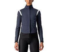 CASTELLI Alpha Ros 2 W Jacket, Giacca Donna, Dark Steel Blue/Soft Pink-Soft Pink, L