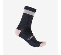 CASTELLI Alpha W 15 Sock, Calzini Donna, Dark Steel Blue/Soft Pink, S/M