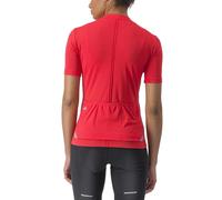 Castelli Anima 4 Short Sleeve Jersey Rosso XS Donna Hibiscus