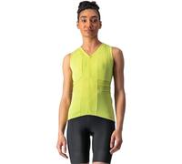 Castelli Anima 4 Sleeveless Jersey Verde XS Donna Bright Lime / Absinthe