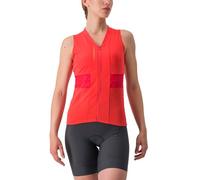Castelli Anima 4 - top ciclismo - donna S Red woman