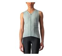 Castelli Anima 4 Sleeveless Jersey Verde S Donna