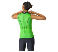 Castelli Anima Flow Sleeveless Jersey Verde XS Donna Green Kelly / Black