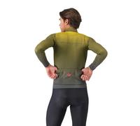 Castelli Apice Thermal Long Sleeve Jersey Verde 3XL Uomo Sage / Twilight Blue / Mango