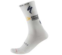 Castelli Calzini Rosso Corsa Pro 18 Soudal Quick-step 2026 White
