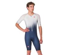 Castelli - Core Tri Suit S/S - Tuta ciclismo intera M blu