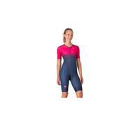 CASTELLI Core Tri Suit SS W - body ciclismo - donna Blue/Fucsia M