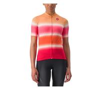 Maglia castelli dolce donna a manica corta arancione rosa