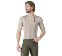 Castelli Drittone Logo Short Sleeve Jersey Grigio S Uomo Clay / Belgian Blue