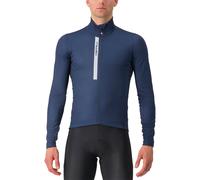 CASTELLI Entrata Thermal Langarmtrikot, für Herren, Größe L, Radtrikot, blu scuro