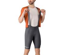CASTELLI Espresso 2 - Salopette da ciclismo da uomo, con imbottitura e supporto elasticizzato, per cavalcate, colore: grigio fumé, taglia L