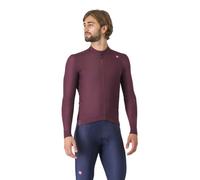 Maglia maniche lunghe Castelli Espresso Thermal - Bordeaux S / Rosso