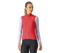 Gilet a vento Castelli Espresso rosso brillante donna - S