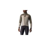 Castelli fly thermal beige brown giacca a maniche lunghe