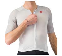 Body triathlon Castelli Free San Remo 3 Rosso Corsa manica corta bianco - L
