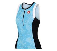 Castelli Free Sleeveless Tri Jersey Blu S Donna Pastel Blue