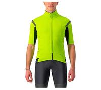 Castelli gabba ros 2 short sleeve jersey fluo yellow dark grey
