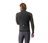 Gilet a vento Castelli Perfetto Air Rosso Corsa nero chiaro - S