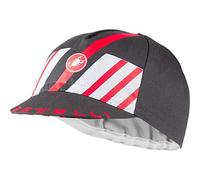 Castelli Hors Categorie cap Cappellino, Uomo, Dark Gray/Red, Uni