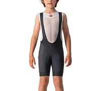 CASTELLI JR Competizione Bibshort, Pantaloncini da Ciclismo con Bretelle per Bambini, Comodi e Traspiranti