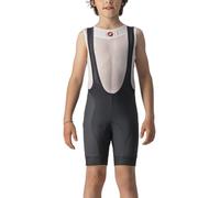 CASTELLI JR Competizione Bibshort, Pantaloncini da Ciclismo con Bretelle per Bambini, Comodi e Traspiranti