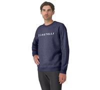 CASTELLI Logo Sweatshirt M - felpa - uomo Blue M