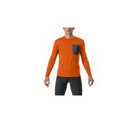 Castelli longeus unlimited merino sleeve jersey arancione
