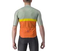 Castelli Maglia a Maniche Corte - A Blocco - defender green/dark red-bordeaux-passion fruit-scarlet lava 346 S