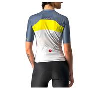 Castelli Maglia A Maniche Corte Aero Pro Silver / Sulphur / Light Steel Blue