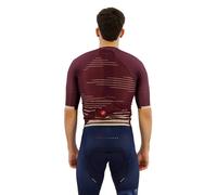 Maglia Castelli Climber's 4.0 Rosso Corsa manica corta bordeaux argento - XXL