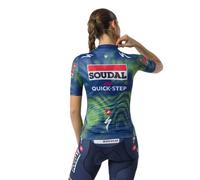 Castelli Competizione 4 Soudal Quick-step 2026 Short Sleeve Jersey Blu S Donna Blue / Electric Lime