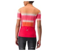 Maglia castelli dolce donna a manica corta arancione rosa