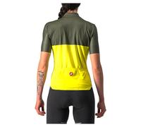 Castelli Maglia A Maniche Corte Velocissima Sulphur / Military Green