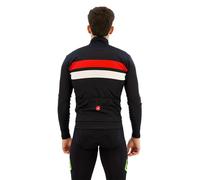 Maglia Castelli Lineare manica lunga nero puro bianco rosso - M