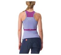 Maglia Castelli Solaris bretelle viola azzurrino donna - L