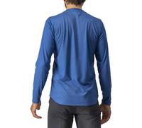 Castelli Maglietta A Maniche Lunghe Trail Tech Blue Cobalt / Silver