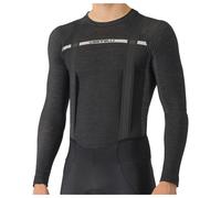 Castelli - Merino Seamless Baselayer - Intimo lana merinos S/M nero/grigio