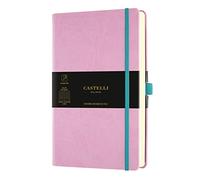 Castelli Milano AQUARELA Mallow Notebook 13x21 cm Notebook a righe Copertina Rigida Colore Viola Pastello 192 Pag