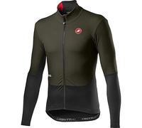 Castelli Nano Mid Wind Jersey Maglietta, Uomo, Military Green Light Black, L