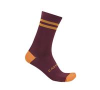 Castelli Originale 18 - calzini ciclismo L/XL Bordeaux/Orange unisex