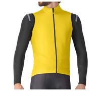 Gilet a vento Castelli Perfetto Air Rosso Corsa giallo mango - L
