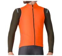 Gilet a vento Castelli Perfetto Air Rosso Corsa arancione brillante - M