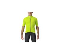 Castelli perfetto ros 2 wind short sleeve jersey giallo fluo
