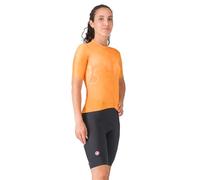 Castelli Prima 2 - Pantaloncini da donna per ciclismo su strada e gravel, con imbottitura e linguette riflettenti ad alta visibilità, Nero/nero, M