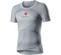 CASTELLI PRO Mesh Sleeve Maglietta, Uomo, Silver Gray, L