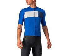 Castelli PROLOGO 7 Jersey, T-Shirt Uomo, Azzurro Italia/Ivory-Savile BL