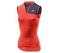 Castelli Protagonista 2 Sleeveless, Maglietta Unisex-Adulto, Brillant Pink/Dark Steel Blue, M