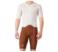Body integrale Castelli S Speed corto bianco marrone - L